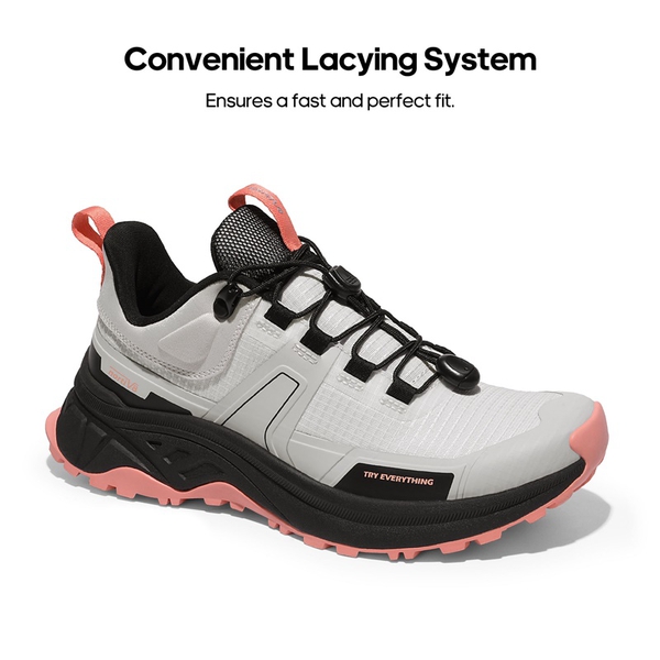 [Gladiator] Women's Lightweight Comfort Hiking Shoes - GREY PINK - 2